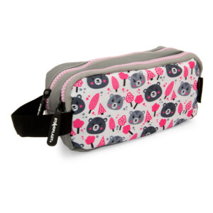 Estuche 2 cremalleras Ositos