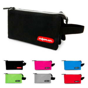 Estuche triangular 3 compartimentos colores básicos