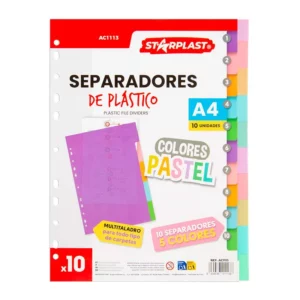 separadores en color pastel