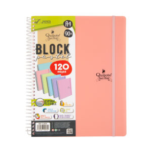 Cuaderno 140 hojas Pastel