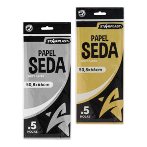 Papel seda colores metalizados