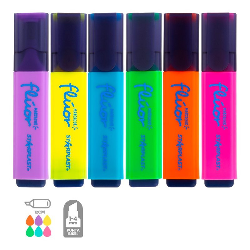 Subrayadores de colores flúor