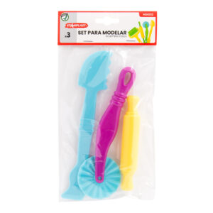 set de plástico de piezas para modelar