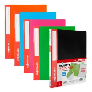 carpeta a4 con clip