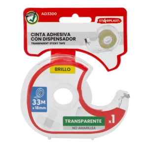 Cinta adhesiva con dispensador