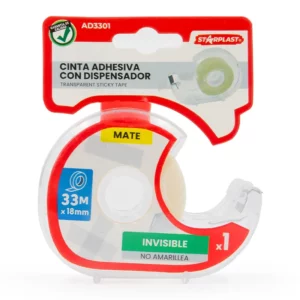 cinta adhesiva con dispensador mate