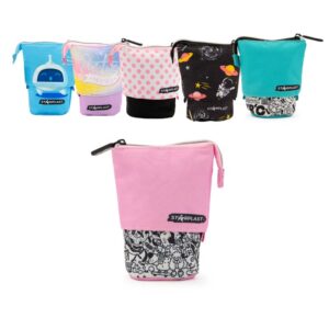 Estuche extensible de tela 1 cremallera