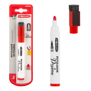 rotulador pizarra blanca rojo