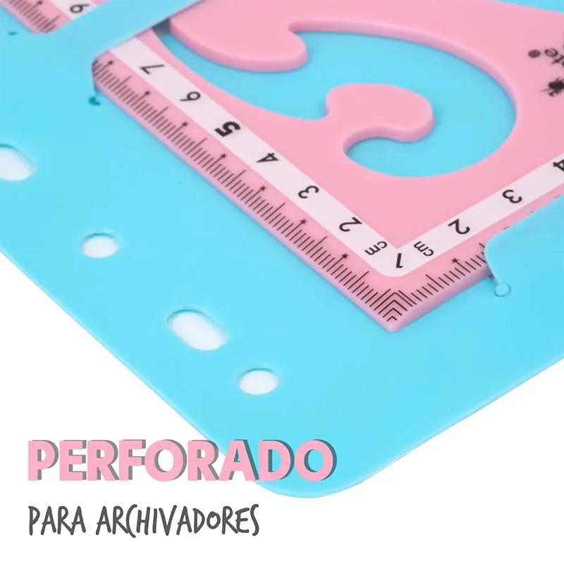 set de regla escolar