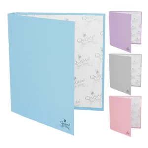 Carpeta de 4 anillas A5 pastel