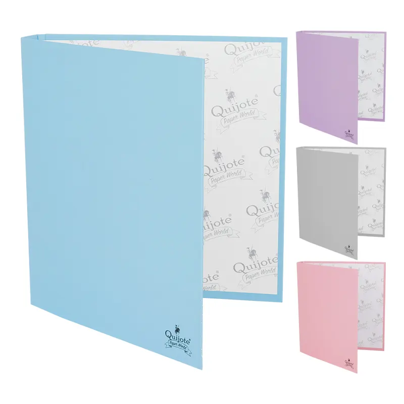 Carpeta de 4 anillas A5 pastel