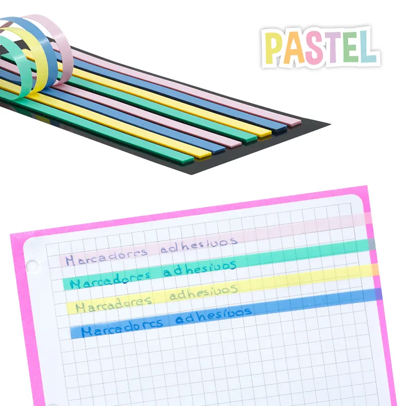 marcapáginas pastel