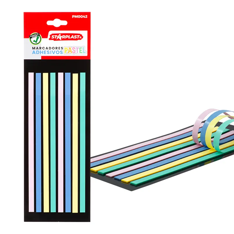 marcapáginas adhesivo pastel