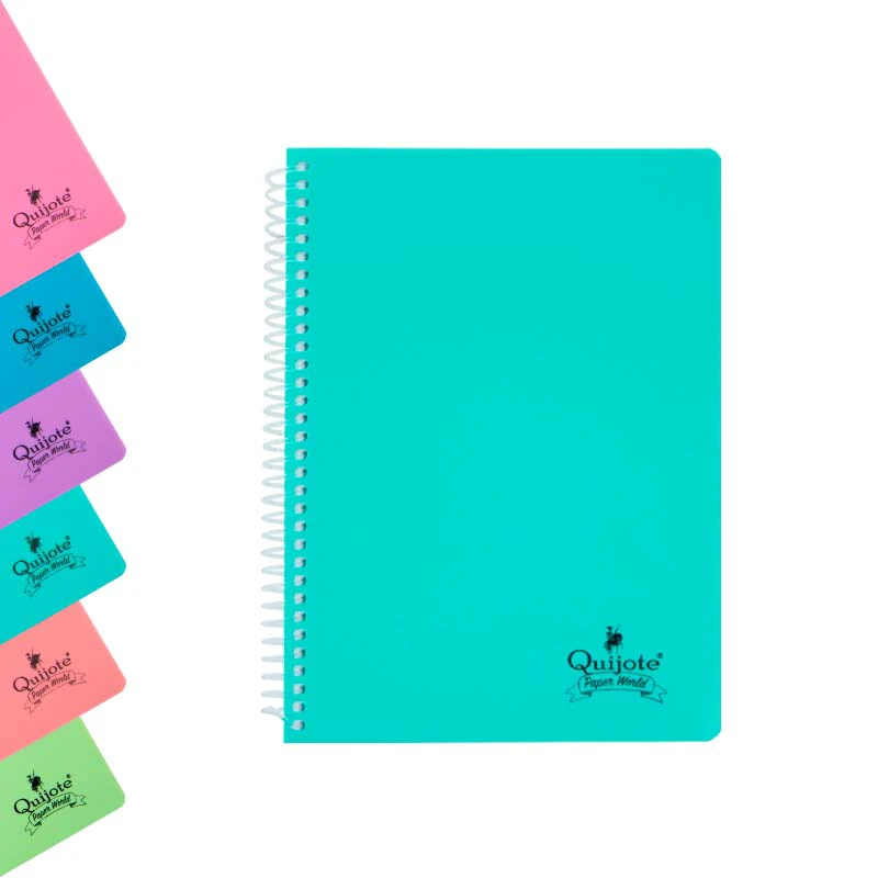 Cuaderno tapa plástico A5 hoja lisa