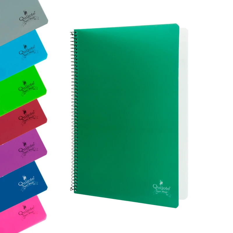 Cuaderno tapa plástico