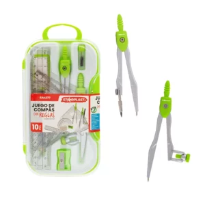 estuche de juego de compás