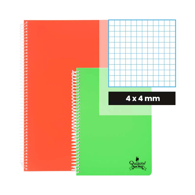cuaderno tapa plástico