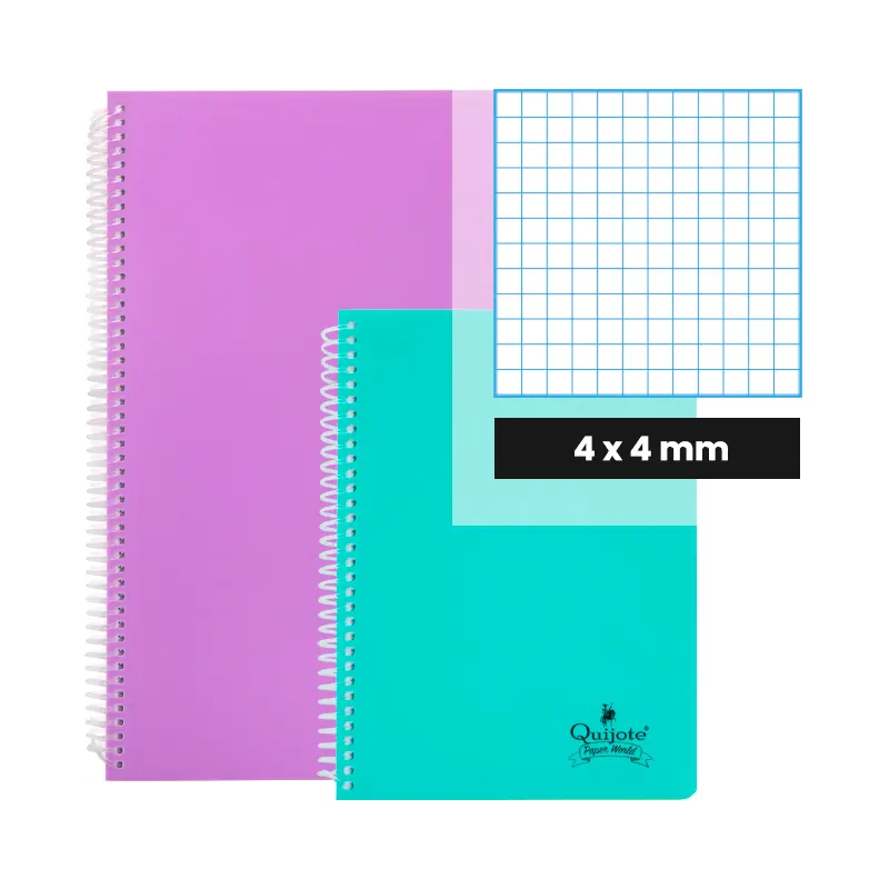 Cuaderno tapa plástico
