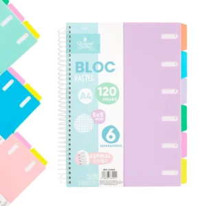 cuaderno pastel
